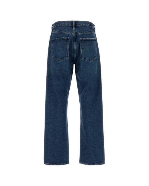 Agolde Blue Classic Denim Jeans for men