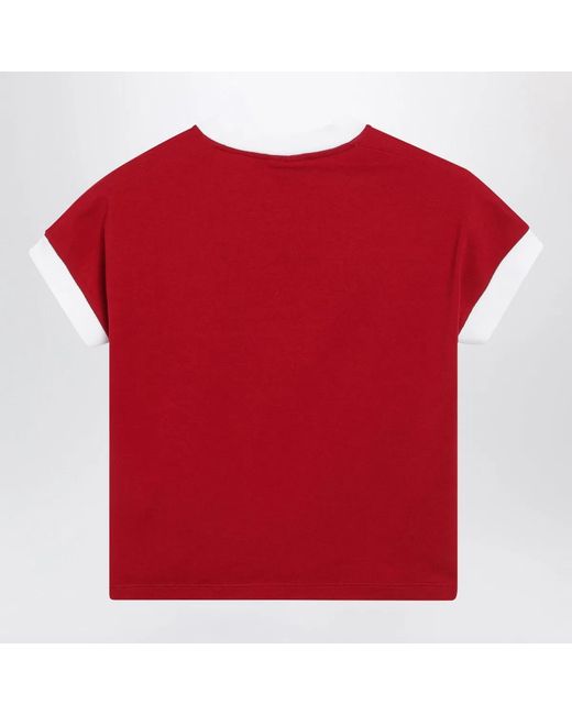 Versace Red Cotton Jersey T-Shirt