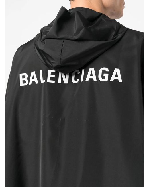 Balenciaga Black Nylon Zipped Jacket