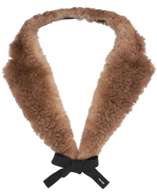 Prada Natural Shearling Collar