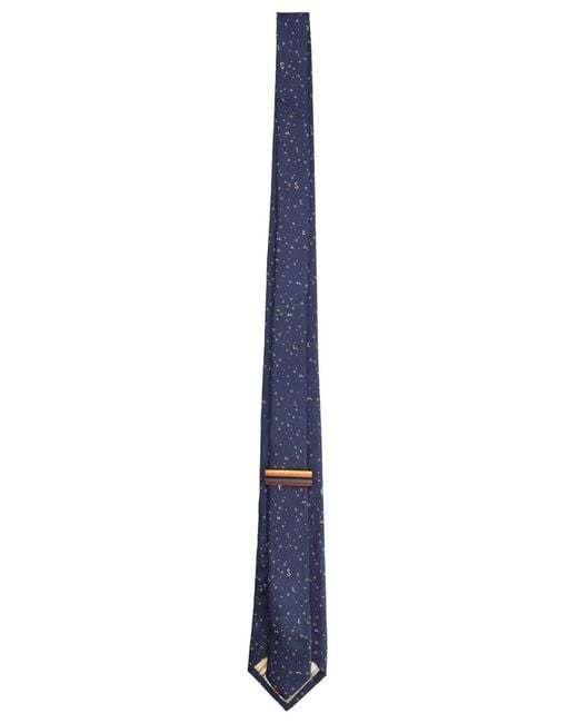 Paul Smith Blue Silk Tie for men