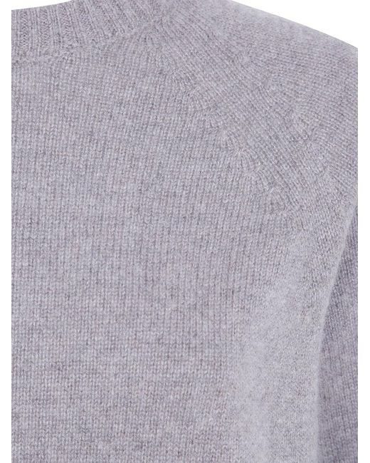 Seventy Gray Cashmere Round Neck Sweater