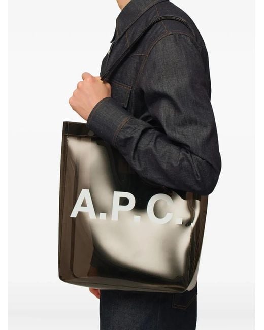A.P.C. Black "Lou" Tote Bag