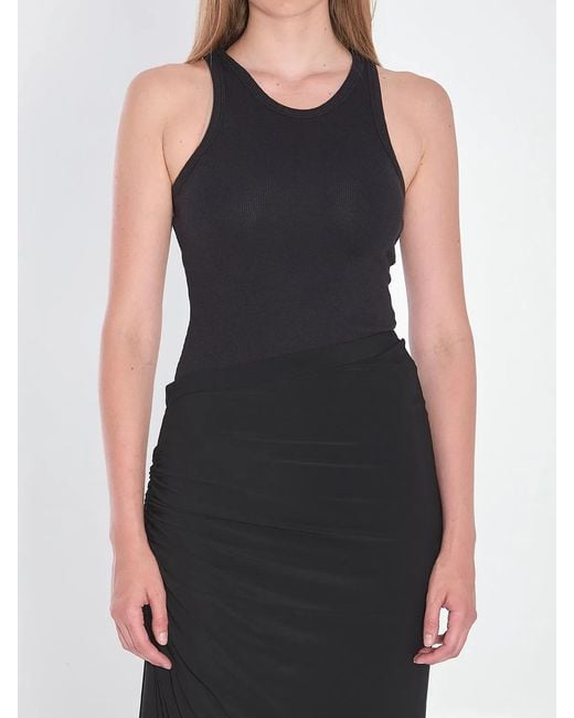 Alaïa Black Alaia Sculpting Rib Jersey Bodysuit