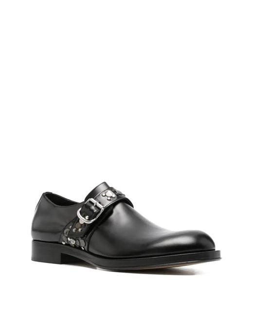 Dries Van Noten Black Belted Loafer for men