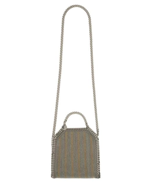 Stella McCartney Metallic "Falabella" Micro Tote Bag