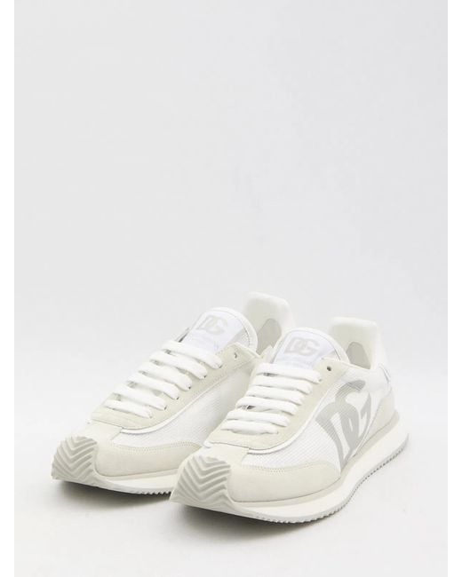 Dolce & Gabbana White Dolce & Gabbana Sneakers With Logo for men