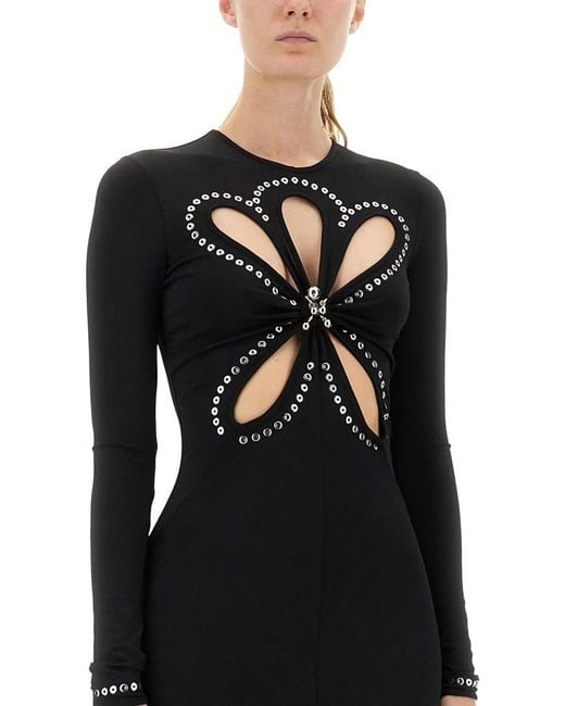 Rabanne Black Eye-Catching Dress