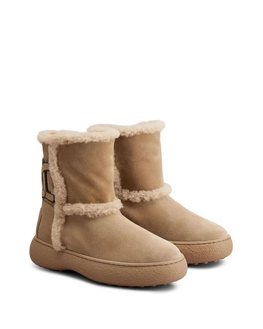 Tod's Brown Suede Leather Boots