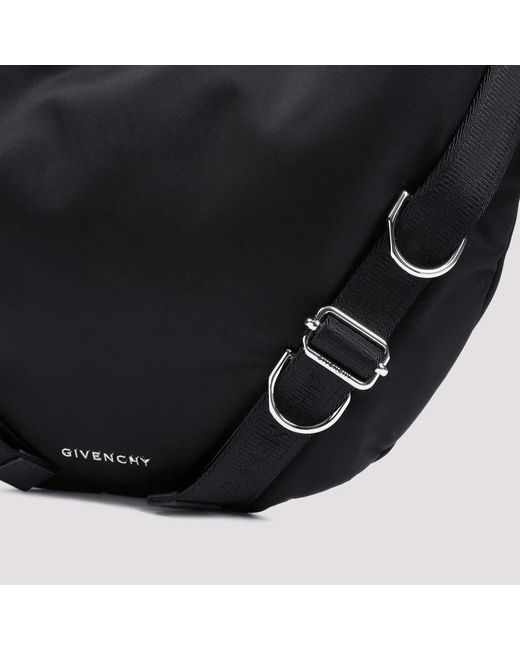 Givenchy Black Nylon Blend Voyou Crossbody Bag for men