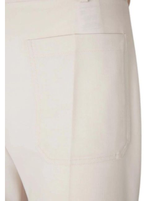Victoria Beckham White Nude Alina Trousers