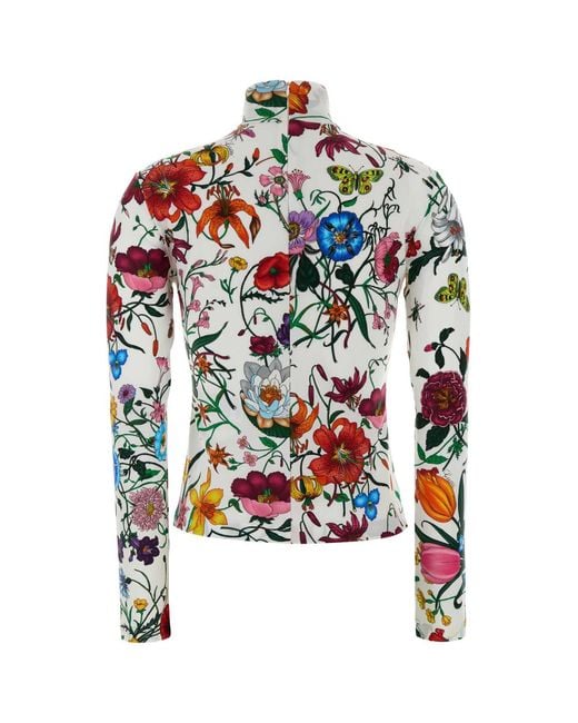 Gucci White Jersey Tops