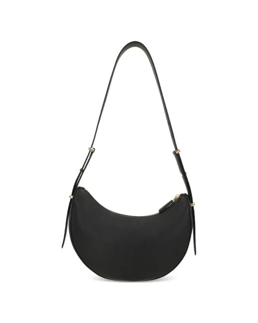 Prada Black Arqué Leather Shoulder Bag