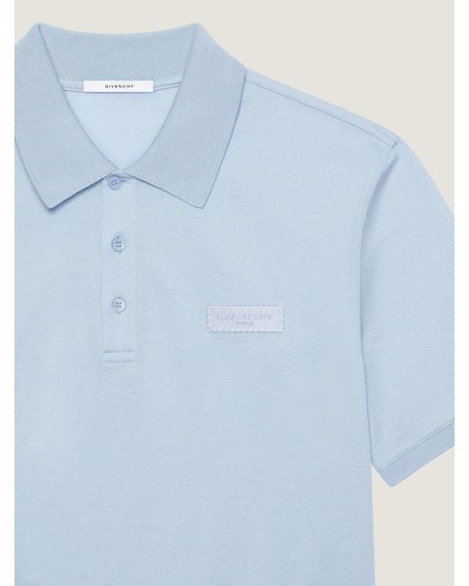Givenchy Blue Regular Fit Short-Sleeve Polo Shirt for men