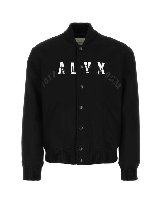 1017 ALYX 9SM Black Wool Blend Bomber Jacket for men