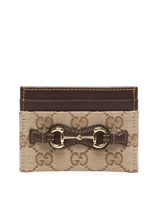 Gucci Brown Small Zip Around Wallet