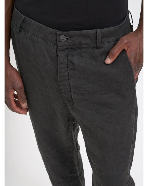 Poeme Bohemien Black Over Fit Pants for men