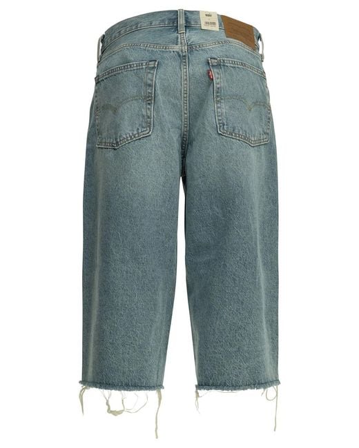 Levi's Blue "478 Baggy Capri" Wide Leg Jeans for men