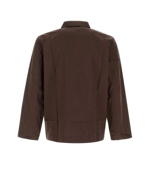 Tekla Brown Poplin, Pyjamas Shirt
