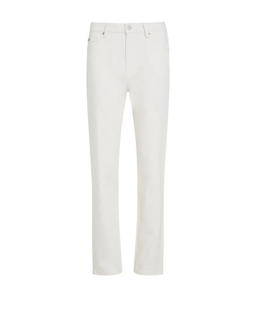 Tommy Hilfiger White Eco-Friendly Trousers With Recycled Cotton