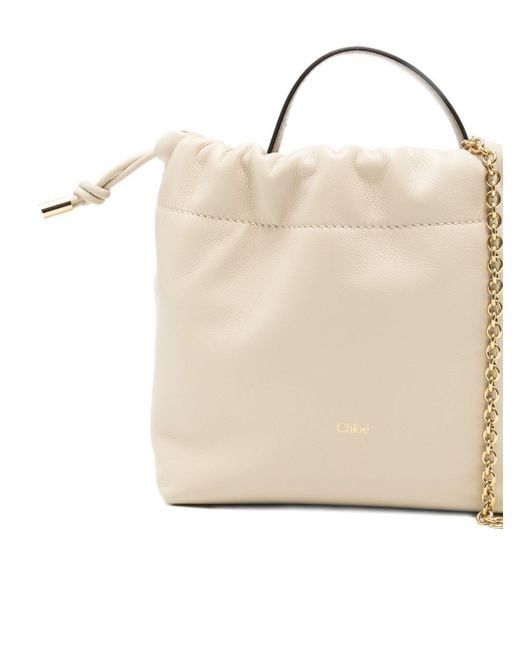 Chloé Natural Icons Leather Bucket Bag