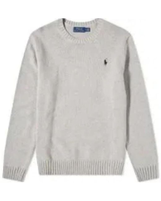 Ralph Lauren Gray Light Fine Knit Sweater for men