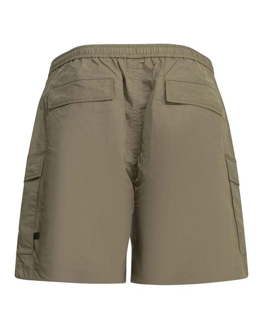 DAIWA PIER 39 Green "Tech 6 Pockets" Cargo Shorts for men