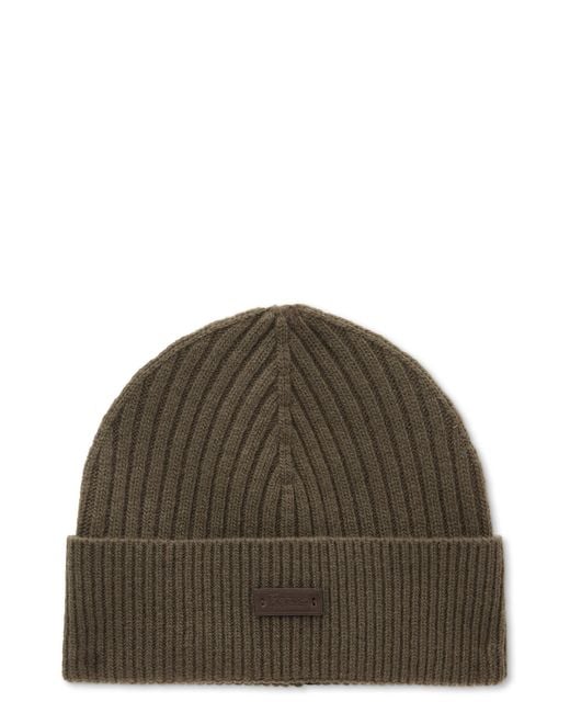 Herno Brown Knit Hat for men