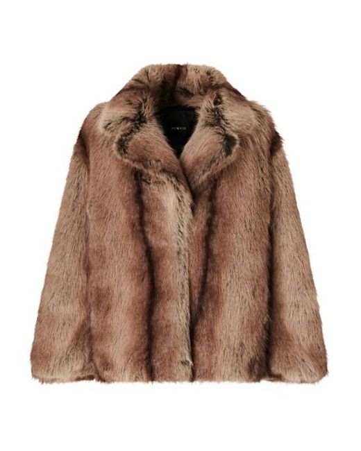 Pinko Brown Polyester Jacket