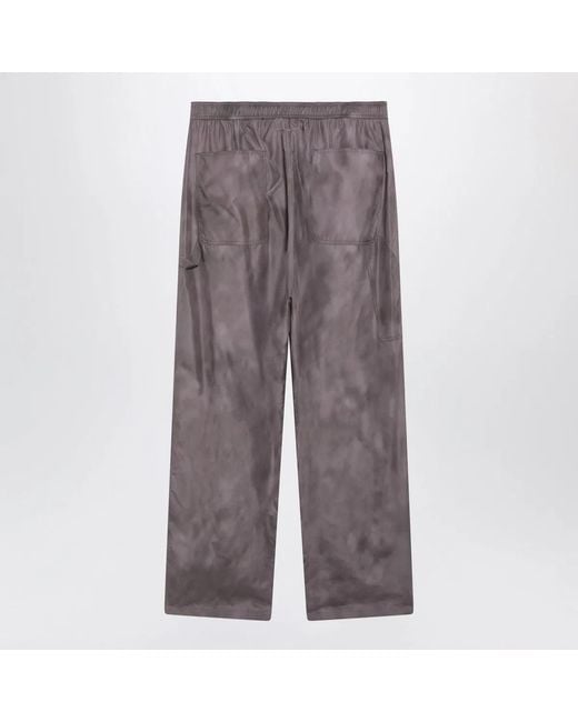 MM6 by Maison Margiela Gray Technical Fabric Trousers for men