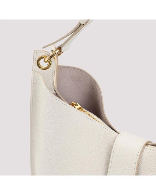 Tom Ford White Cream Calf Leather Shoulder Bag