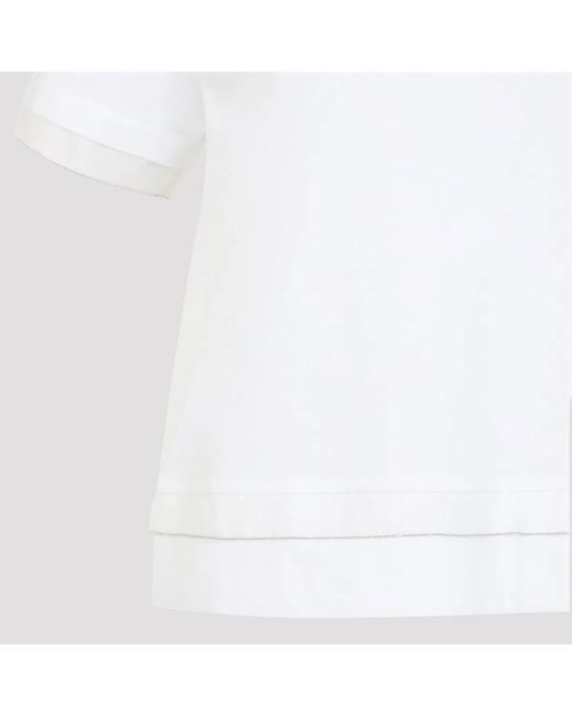 Peserico White Cotton T-Shirt