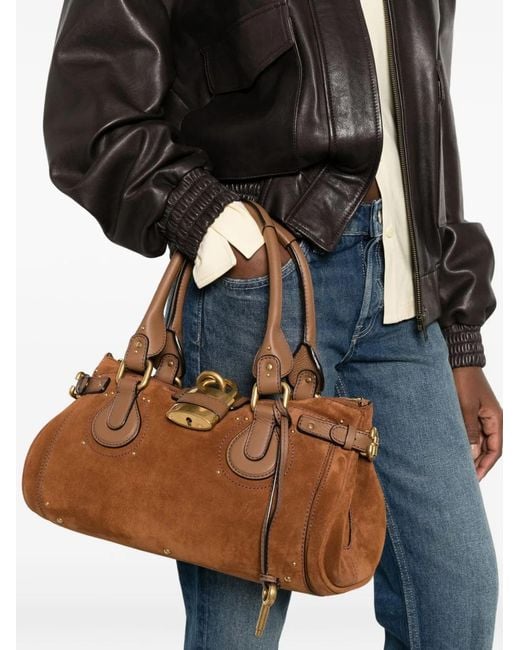 Chloé Brown Paddington Leather Shoulder Bag