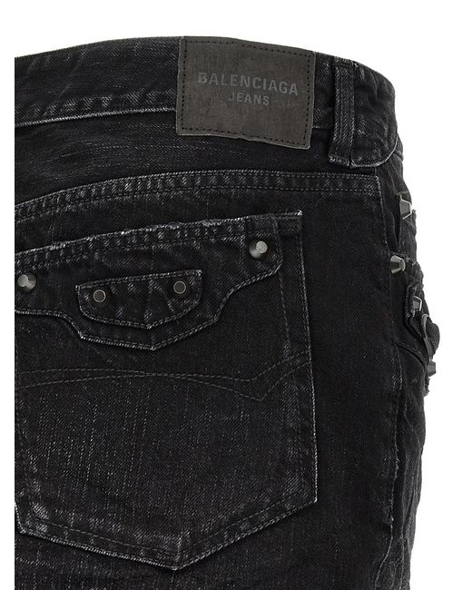 Balenciaga Black 'City' Skirt