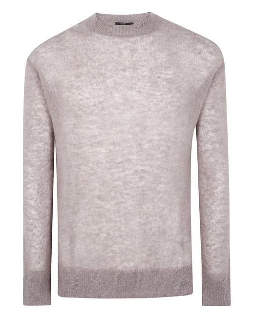 Emporio Armani Brown Round Neck Sweater for men