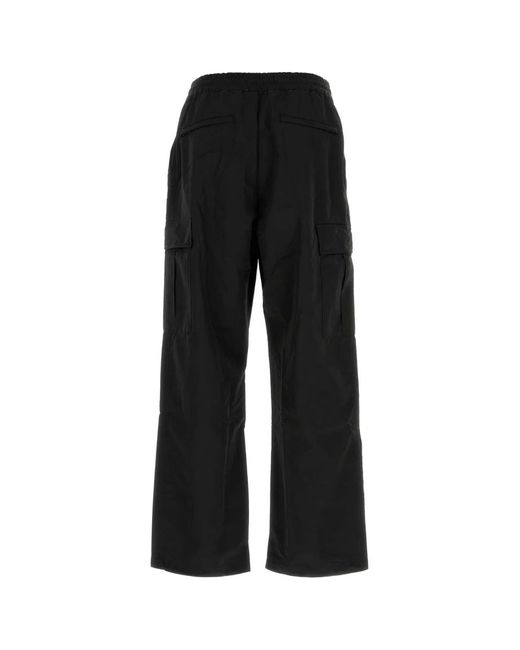 KENZO Black Nylon Blend Cargo Pant for men