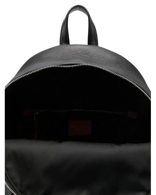 Santoni Black "New" Backpack for men