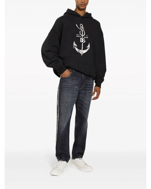 Dolce & Gabbana Black Dolce & Gabbana Sweatshirt With Print for men