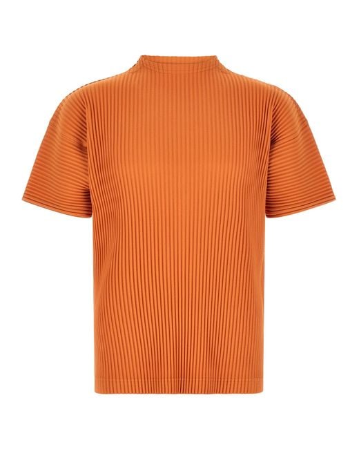 Homme Plissé Issey Miyake Orange 'Monthly Colors: March' Top for men