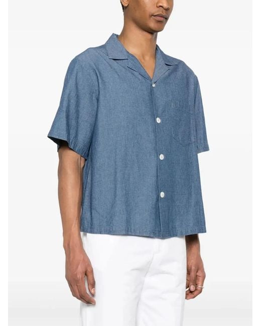 Aspesi Blue Jarvis Shirt for men
