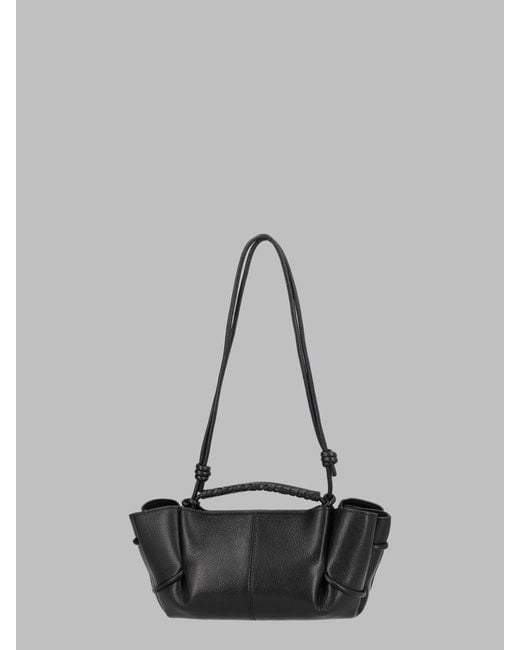 Hereu Gray Sleek Mini Shoulder Bag With Structured Silhouette
