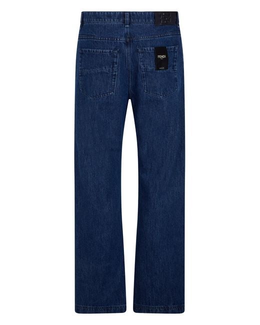 Fendi Blue Jeans Regular Fit for men