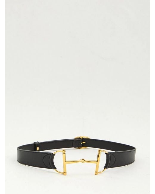 Gucci White Oversize Clamp Belt