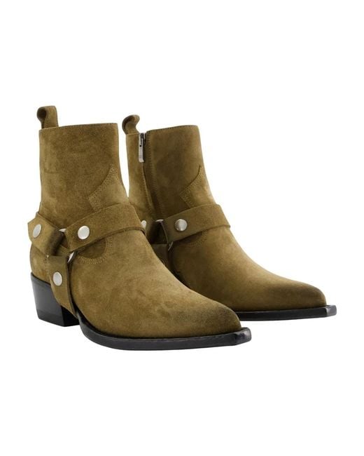 Golden Goose Deluxe Brand Green Debbie Ankle Boots