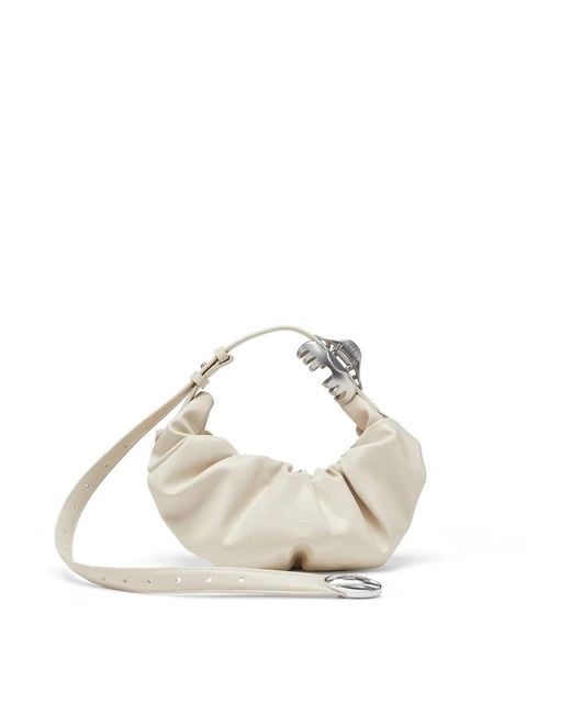 DIESEL Natural Grab-D-Small Scruched Hobo Bag