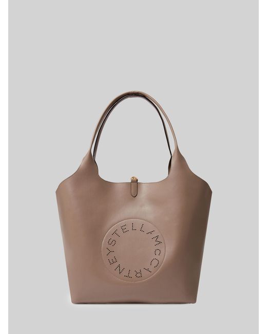Stella McCartney Brown Reversible Tote Bag With Logo