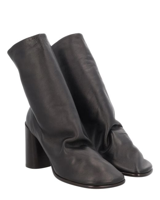 Lemaire Black Leather Boots