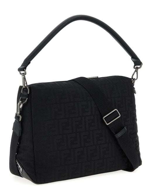 Fendi Black Lui' Large Shoulder Bag for men