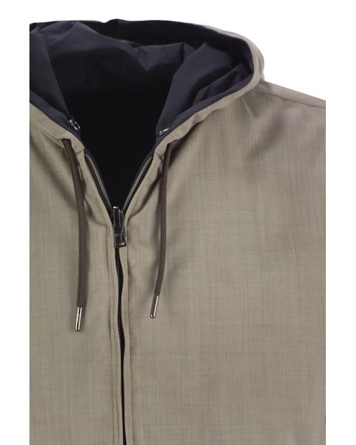 Herno Natural Reversible Hooded Jacket for men