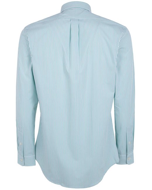 Polo Ralph Lauren Long Sleeves Sport Stripes Shirt in Blue | Lyst